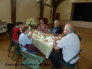 Enjoying the fruits of our labor